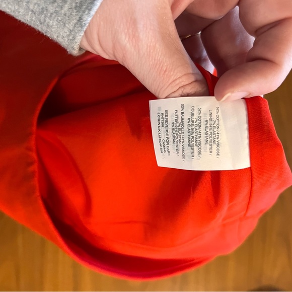 J Crew Red Twill No. 2 Pencil Skirt 4 - Picture 6 of 7